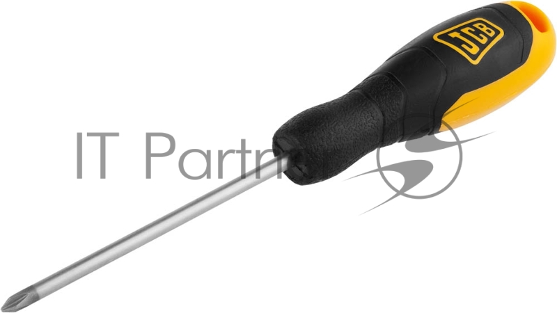 Отвертка JCB JSD003, хромомолибденовая сталь S2, двухкомпонентная рукоятка, магнитный наконечник, PH №1х100мм