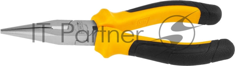 Тонкогубцы JCB JPL009, хромированное покрытие, двухкомпонентная рукоятка, CrV cталь, 160мм