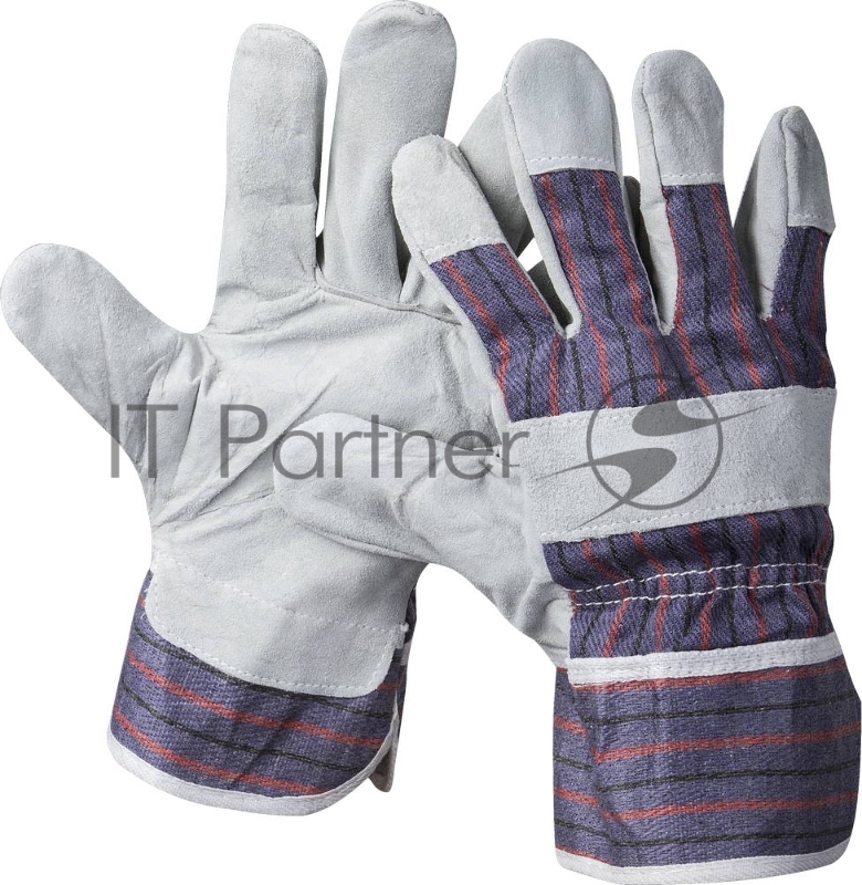 Перчатки Перчатки STAYER MASTER (1130-XL) рабочие комбинированные кожаные из спилка, XL