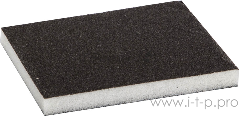 Губка шлифовальная ЗУБР МАСТЕР двухсторонняя, мягкий поролон, Р120, 123х98х12мм