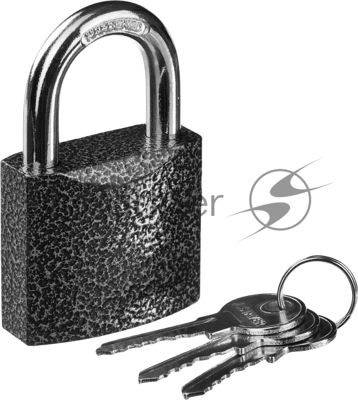 Замок STAYER STANDARD навесной, металлический корпус, закаленная дужка, 50 мм