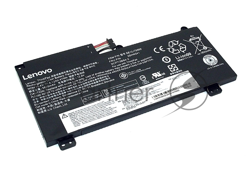 Аккумулятор для Lenovo ThinkPad S5, e560p, (00hw041), 4120mAh, 11.4V, Lenovo, 4100, 11.4V