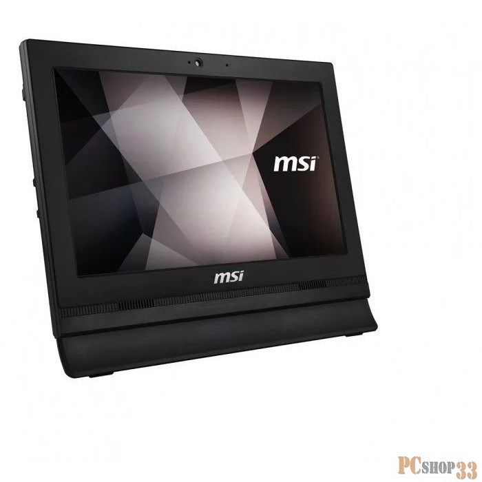 Моноблок MSI Pro 16T 10M-020XRU Touch 15.6(1366x768 (матовый))/Touch/Intel Celeron 5205U(1.9Ghz)/4096Mb/1000Gb/no HD/Cam/BT/WiFi/war 1y/5.6kg/black/DOS