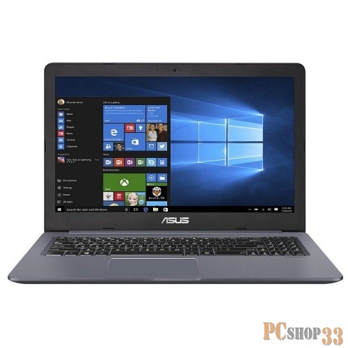 Ноутбук ASUS VivoBook Pro N580GD-FI110 (Core i5 8300H-2.30ГГц, 16ГБ, 256ГБ+1ТБ, GFGTX1050, LAN, WiFi, BT, WebCam, 15.6 3840x2160, Linux), серый