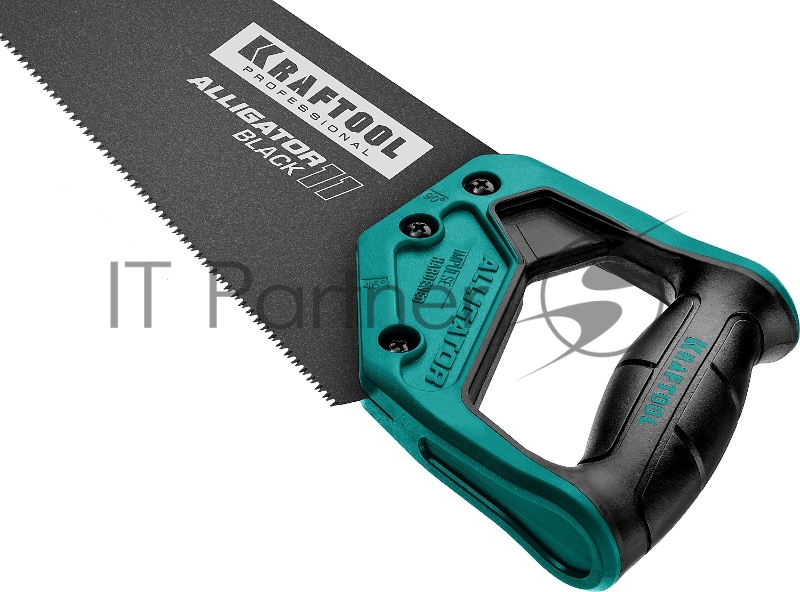 Ножовка для точного реза KRAFTOOL Alligator BLACK 15205-50, 500 мм, 11 TPI 3D зуб