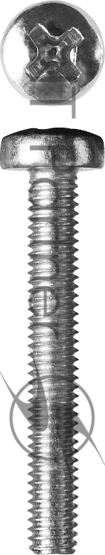 Винт DIN 7985, M3 x 25 мм, 5 кг, кл. пр. 4.8, оцинкованный, ЗУБР