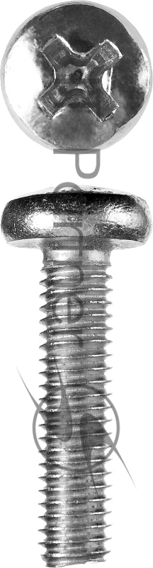 Винт DIN 7985, M6 x 25 мм, 5 кг, кл. пр. 4.8, оцинкованный, ЗУБР