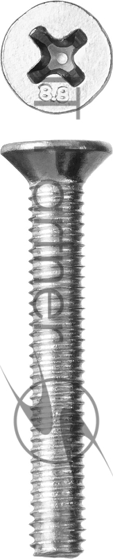 Винт DIN 965, M3x20 мм, 26 шт, кл. пр. 5.8, оцинкованный, ЗУБР