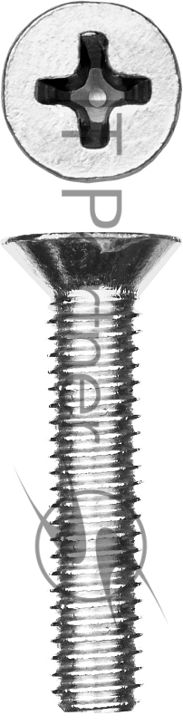 Винт DIN 965, M4 x 20 мм, 17 шт, кл. пр. 4.8, оцинкованный, ЗУБР