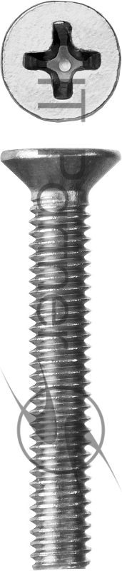 Винт DIN 965, M4 x 25 мм, 5 кг, кл. пр. 4.8, оцинкованный, ЗУБР