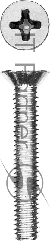 Винт DIN 965, M4 x 30 мм, 13 шт, кл. пр. 4.8, оцинкованный, ЗУБР