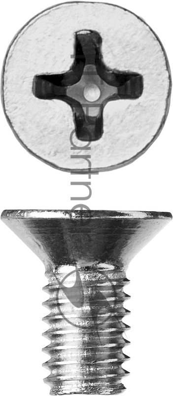 Винт DIN 965, M5 x 12 мм, 5 кг, кл. пр. 4.8, оцинкованный, ЗУБР