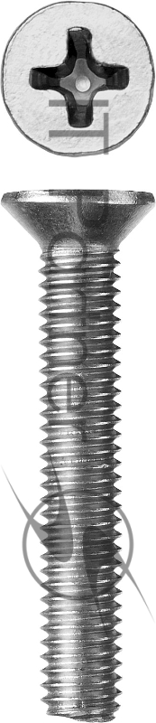 Винт DIN 965, M5 x 35 мм, 5 кг, кл. пр. 4.8, оцинкованный, ЗУБР