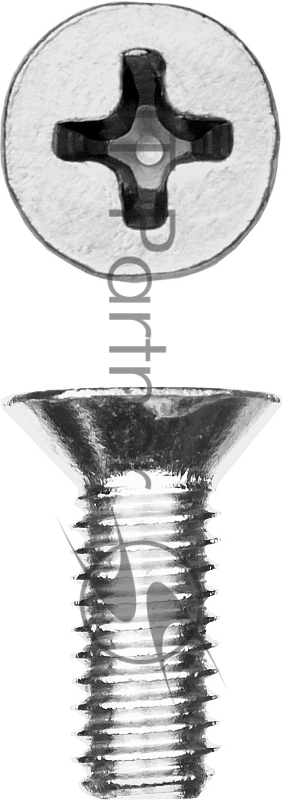 Винт DIN 965, M6 x 16 мм, 9 шт, кл. пр. 4.8, оцинкованный, ЗУБР