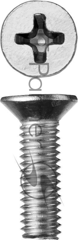 Винт DIN 965, M6 x 25 мм, 5 кг, кл. пр. 4.8, оцинкованный, ЗУБР