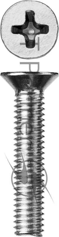 Винт DIN 965, M6 x 35 мм, 5 кг, кл. пр. 4.8, оцинкованный, ЗУБР