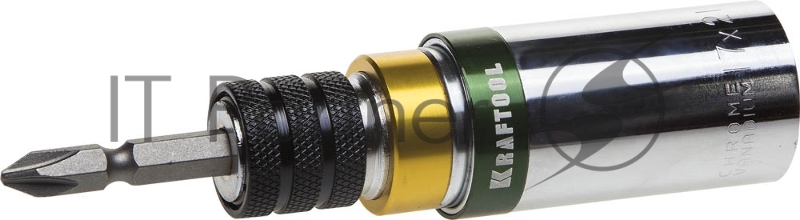 Набор KRAFTOOL EXPERT Бита с торцовой головкой, 2 в 1, 17мм, 21мм, 2 предмета