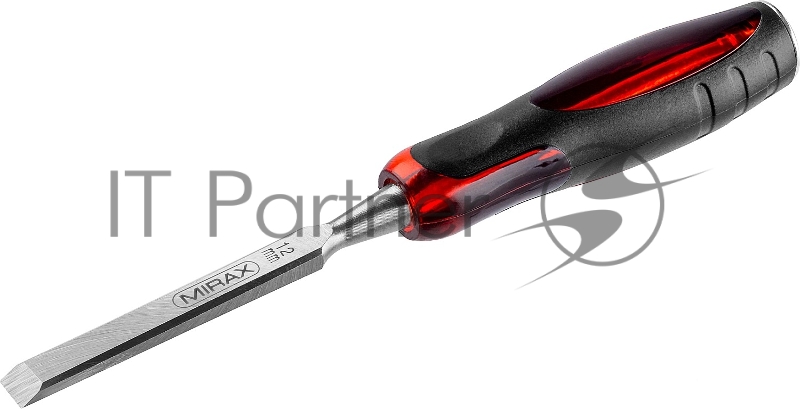Стамеска MIRAX 1810-12 с двухкомпонентной прозрачной рукояткой, 12мм