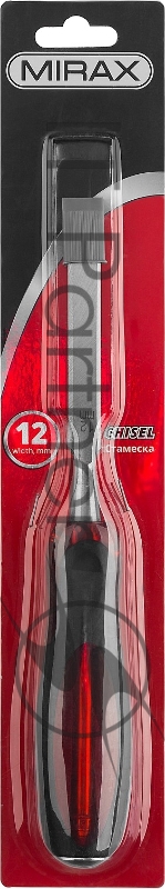 Стамеска MIRAX 1810-12 с двухкомпонентной прозрачной рукояткой, 12мм