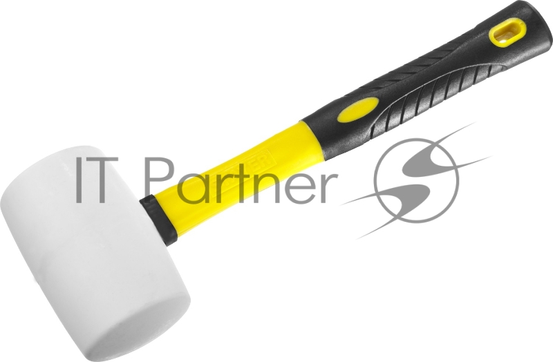 Белая резиновая киянка STAYER 20533-680 680г с фиберглассовой рукояткой