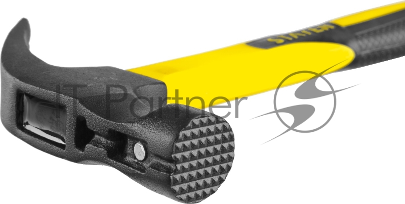 Молоток-гвоздодёр столярный STAYER Fiberglass-M 450 г c фиберглассовой рукояткой