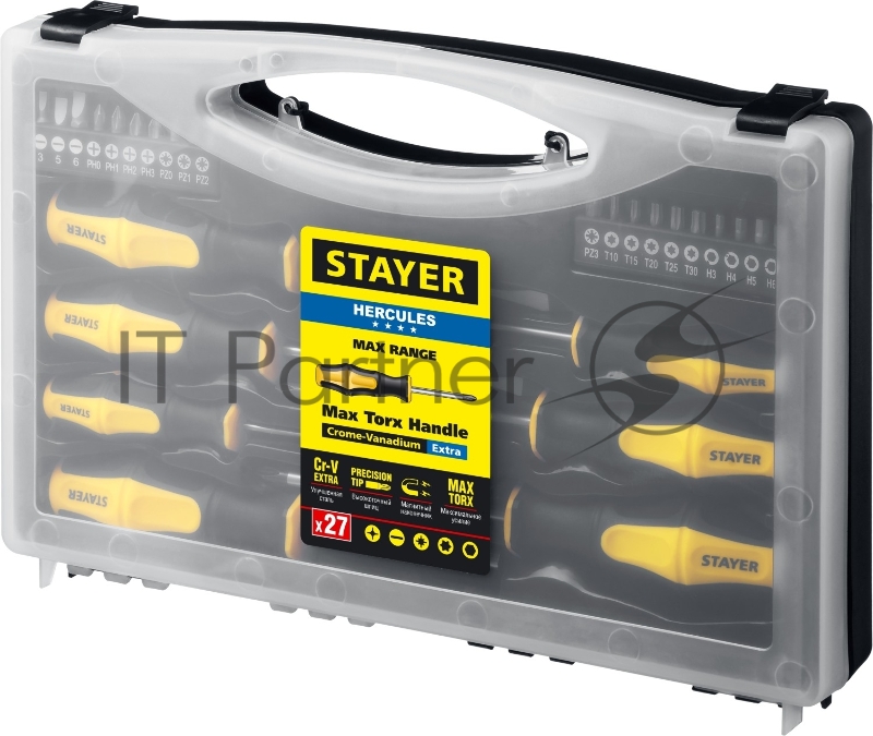 Набор отверток с насадками STAYER Hercules-K27 27 шт