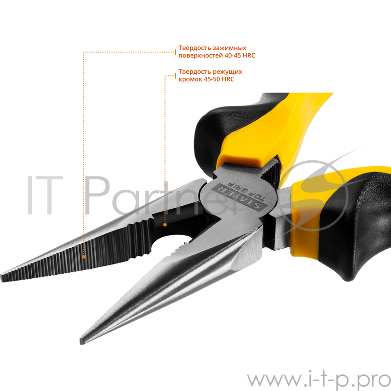 Тонкогубцы STAYER TOPGrip 2205-3-16_z02, 160мм