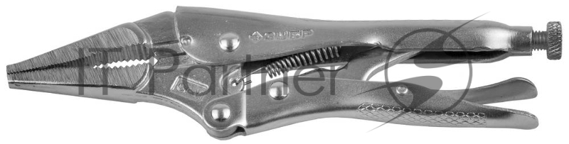 Зажим ЗУБР ЭКСПЕРТ 22511-22 ручной, с удлиненными губками из кованой Cr-V стали, для мест с ограниченным доступом, 225мм