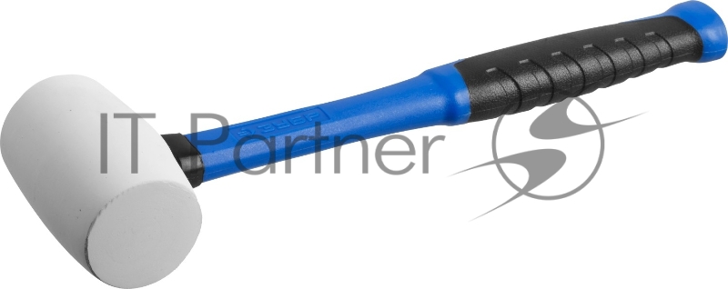 Белая резиновая киянка ЗУБР 20531-230_z02 230г с фиберглассовой рукояткой