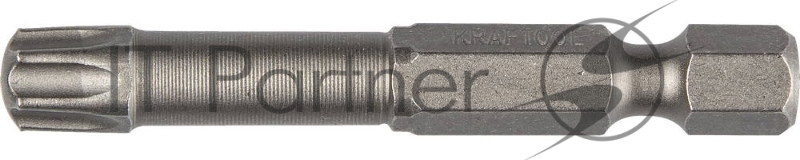 Биты KRAFTOOL X-DRIVE торсионные кованые, обточенные, Cr-Mo сталь, тип хвостовика E 1/4, Т30, 50мм, 2шт
