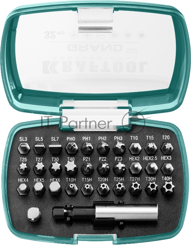 Набор бит GRAND-32, 32 предмета, Cr-Mo, KRAFTOOL 26083-H32