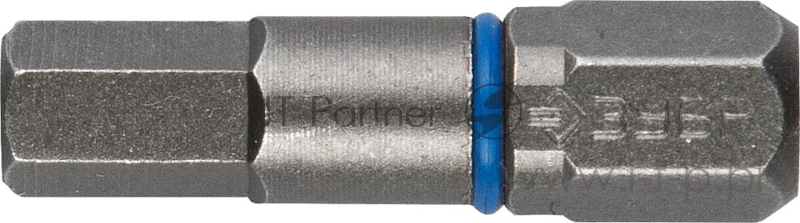 Биты ЗУБР ЭКСПЕРТ торсионные кованые, обточенные, хромомолибденовая сталь, тип хвостовика C 1/4, HEX5, 25мм, 2шт