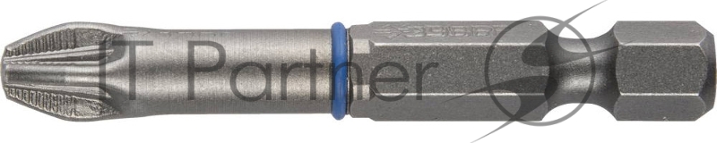 Биты ЗУБР ЭКСПЕРТ торсионные кованые, обточенные, хромомолибденовая сталь, тип хвостовика E 1/4, PH3, 50мм, 2шт