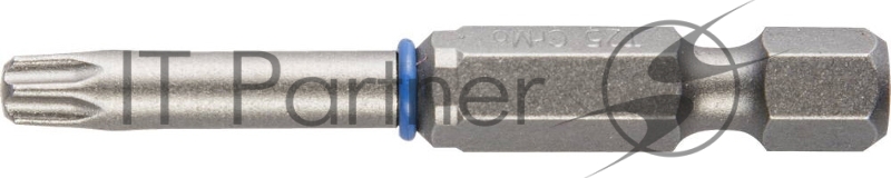 Биты ЗУБР ЭКСПЕРТ торсионные кованые, обточенные, хромомолибденовая сталь, тип хвостовика E 1/4, T25, 50мм, 2шт