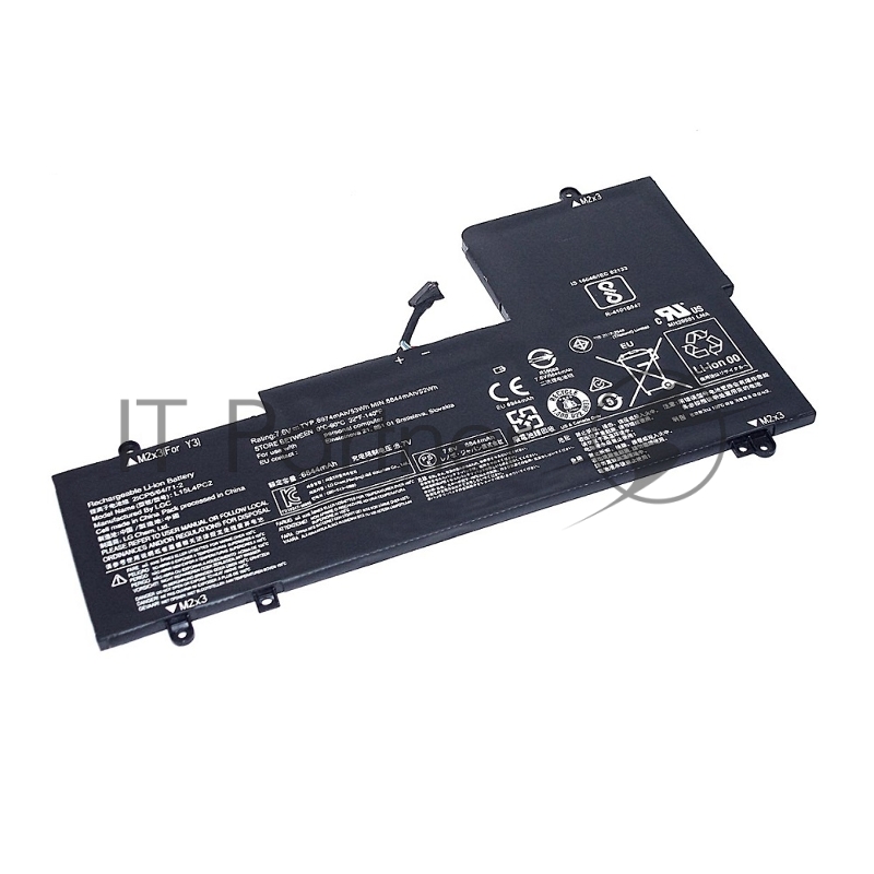 Аккумулятор для Lenovo Yoga 710-14isk, 710-15isk (L15L4PC2), 6810mAh, 7.64V, Lenovo, 7.6V