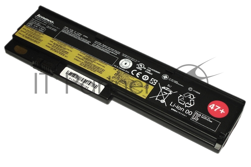 Аккумулятор для Lenovo ThinkPad X200, X200s, X201, X201i, X201s, (42T4534), 47+, 4400mAh, 10.8V, Lenovo, 10.8V