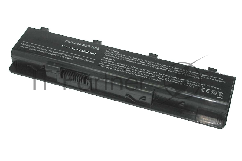 Аккумулятор для Asus N45, N55, N75, (A32-N55), 4400mAh, 10.8V, OEM, Asus, Черный