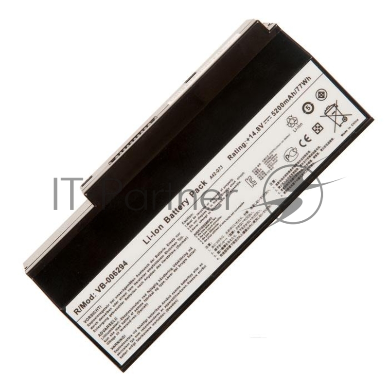 Аккумулятор для Asus G53, G53JW, G53SW, G53SX, G73, G73JH, G73JW, G73SW, VX7, VX7SX, Lamborghini VX7 Series, (A42-G73), 4400-5200mAh, 14.6V, черный, Asus