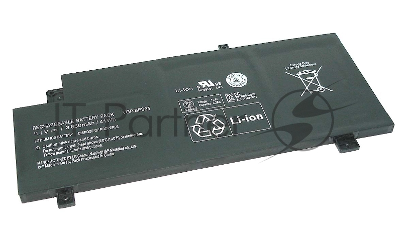 Аккумулятор для Sony SVF15A, BPS34, 41Wh, 11.1V, Sony, 3600