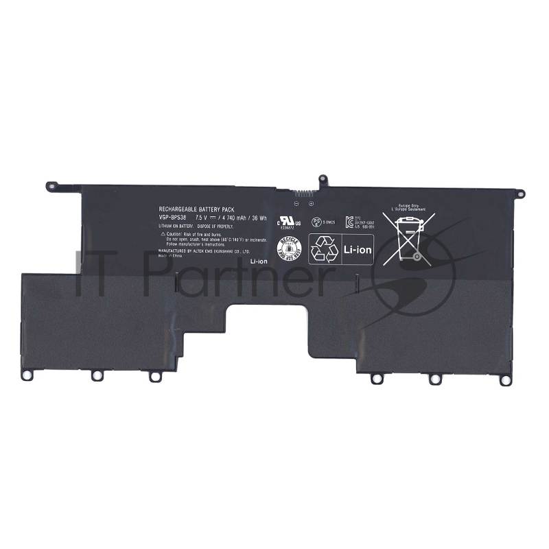Аккумулятор для Sony SVP13, BPS38, 4740mAh, 7.5V черный, Sony