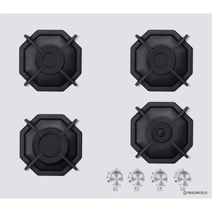 Газовая варочная поверхность Maunfeld EGHG.64.2CW/G белый