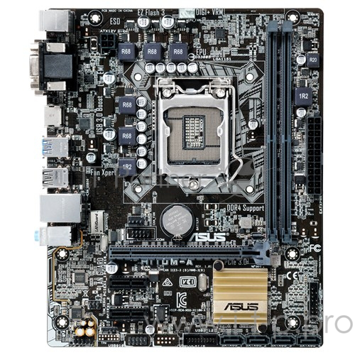 Материнская плата Asus H110M-A Soc-1151 Intel H110 2xDDR4 mATX AC`97 8ch(7.1) GbLAN+VGA+DVI+HDMI