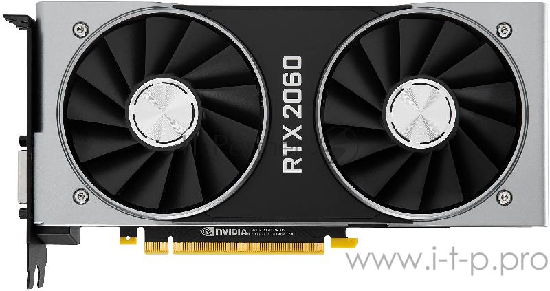 Видеокарта 6GB NVIDIA GeForce RTX 2060 (DP, HDMI, DVI) Full Height