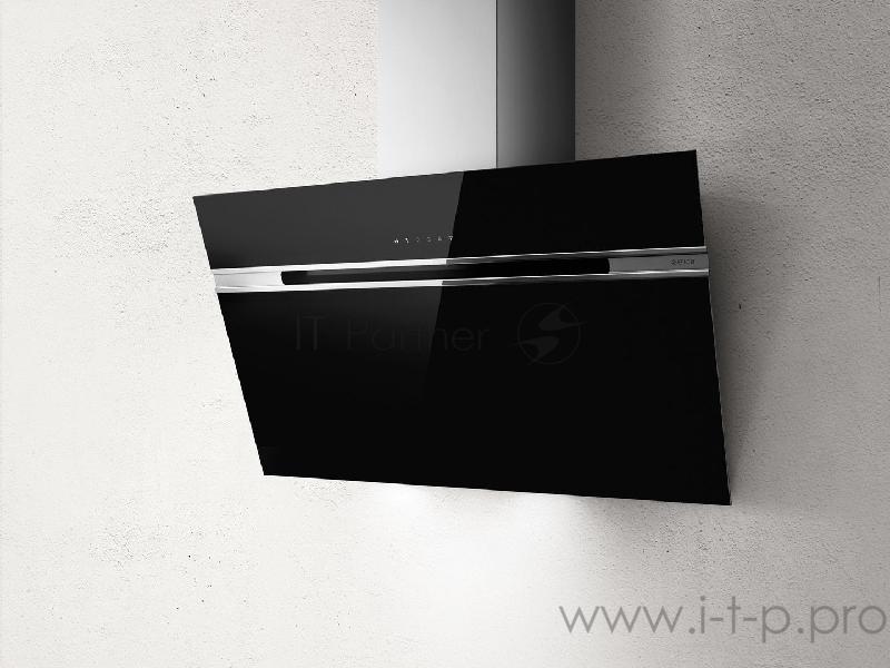 Вытяжка ELICA STRIPE BLA/60/LX Декоративный дизайн, наклонная, 60 см, сенсорное управление, 1200 куб. м. , Back Aspiration, черное стекло+антрацит