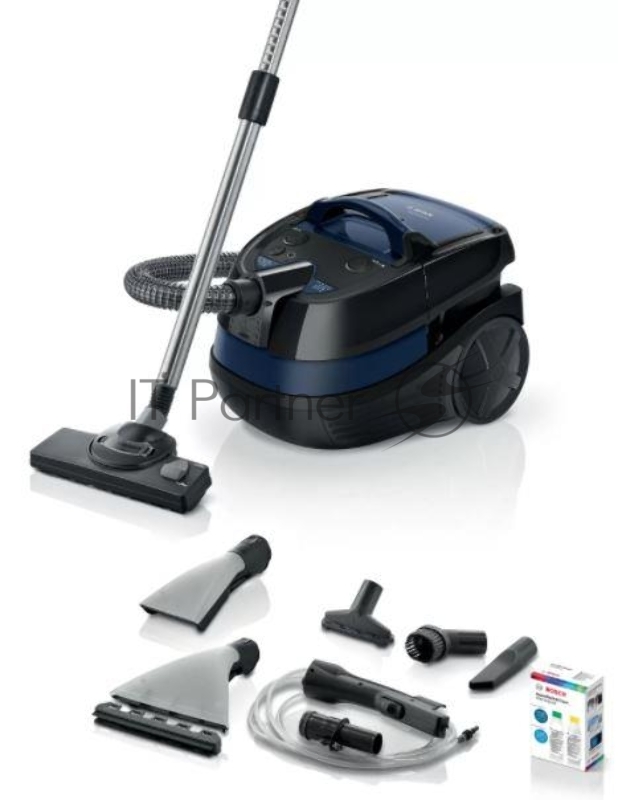 Пылесос Bosch BWD41700 черный/синий