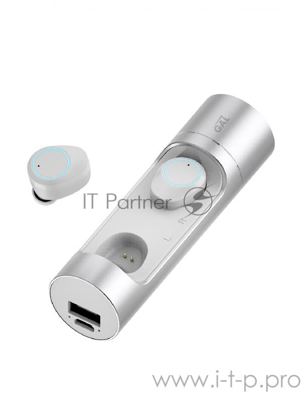 Наушники беспроводные Gal TW-8000 белый Наушники беспроводные Gal TW-8000 белый