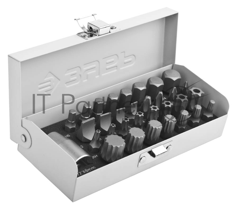 Набор бит ЗУБР ЭКСПЕРТ 2655-H32 спец. в метал.боксе PH SL HEX TORX SPLINE 32шт