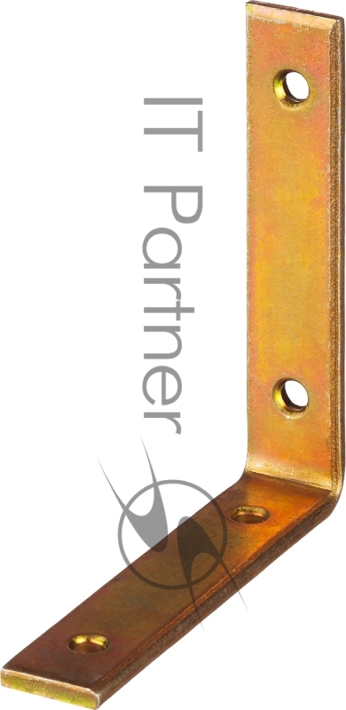 Уголок мебельный узкий УМ-4.0, 100х100х20 х 4мм, желтый цинк, ЗУБР