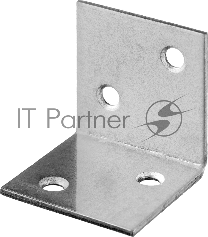 Уголок мебельный широкий УМШ-1.5, 25х25х25 х 1.5мм, белый цинк, ЗУБР