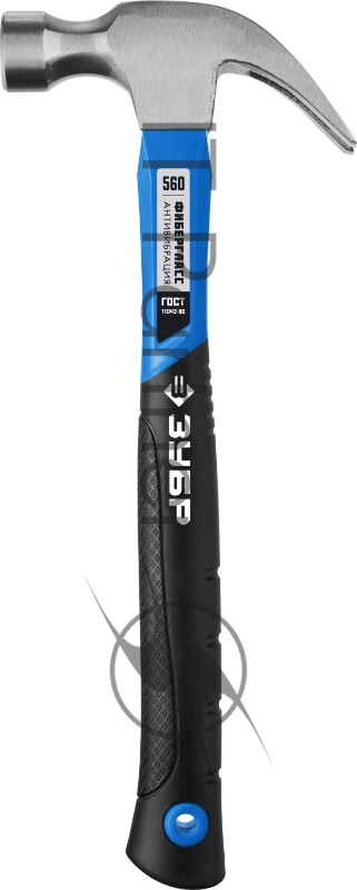 Молоток-гвоздодёр ЗУБР Профессионал 20235-560_z01 560 г цельнокованый столярный